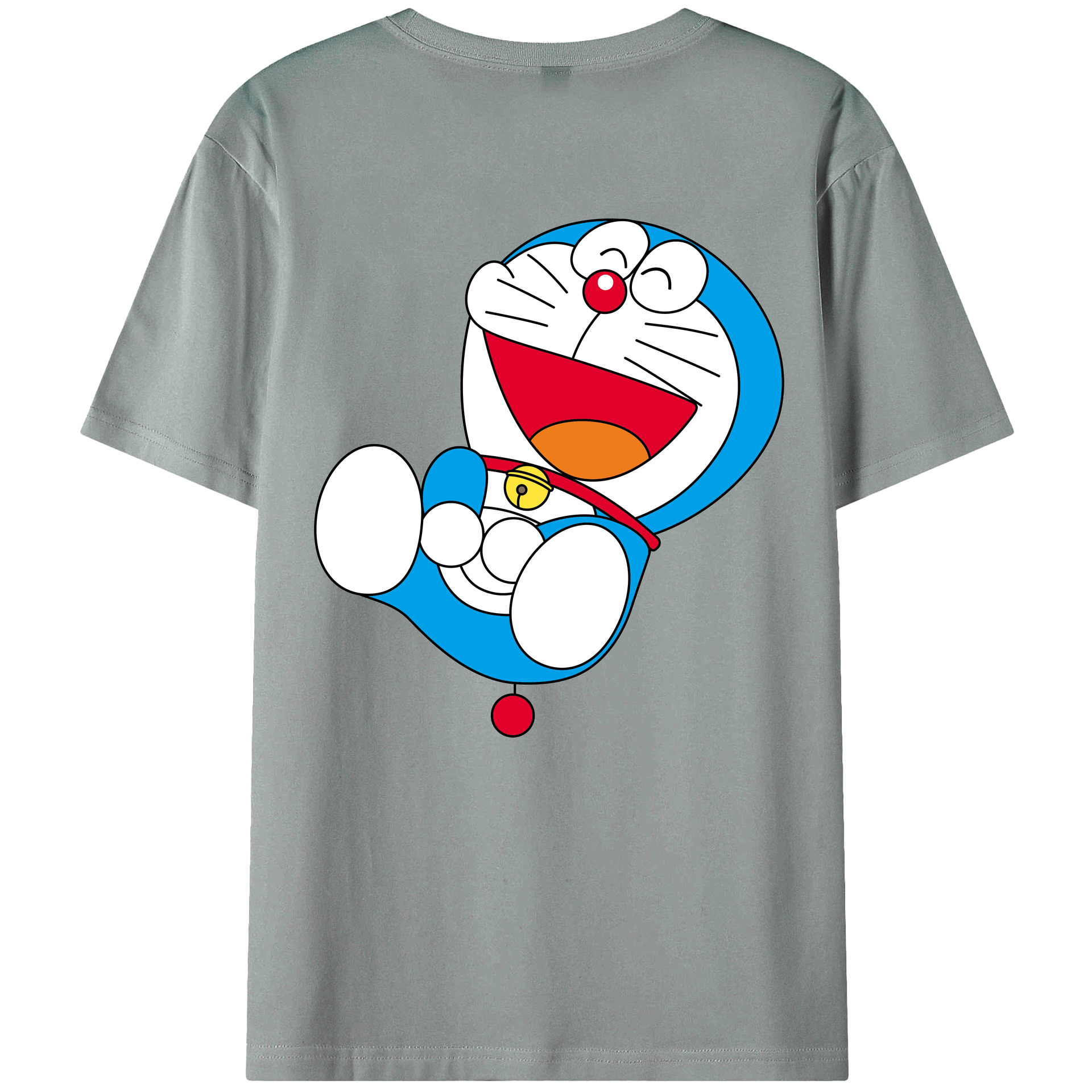 （画像用） ドラえもん Doraemon 綿100％ メンズ半袖Tシャツ（バックプリント） 通気性